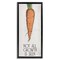 Stupell Industries Carrot & Inspiring Growth Floater Framed Canvas Wall Art Design by Daphne Polselli